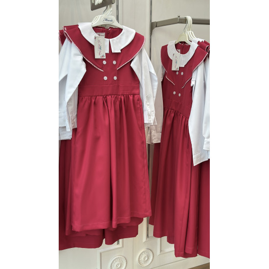 مريول مدرسي متصل فوشي 144701 مريول مدرسي متصل فوشي 144701