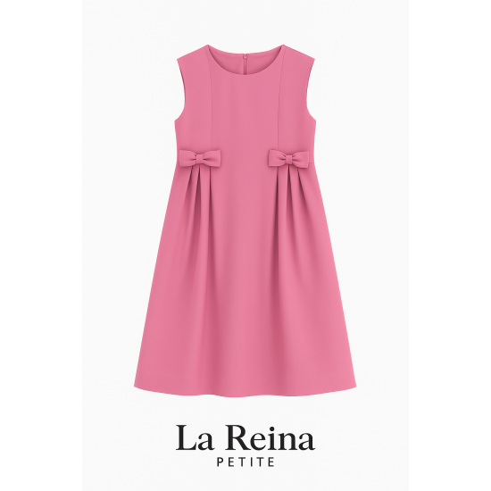 مريول مدرسي وردي بفيونكات مقاسات عريضة 240420 مريول مدرسي وردي بفيونكات مقاسات عريضة 240420