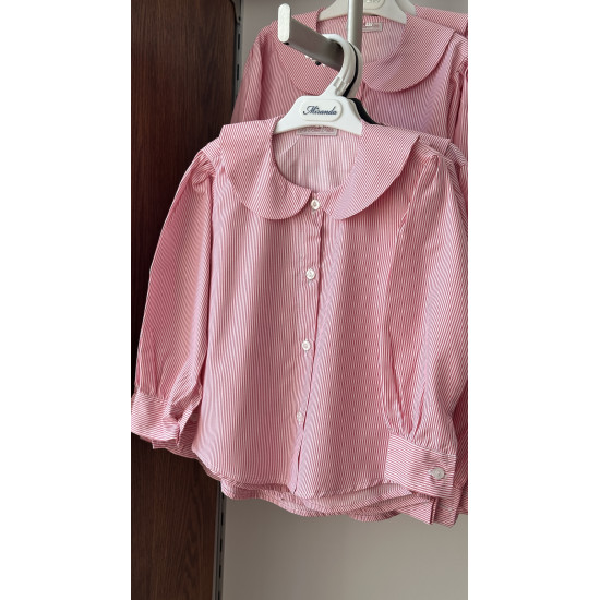 قميص مدرسي مقلم زهري 144783