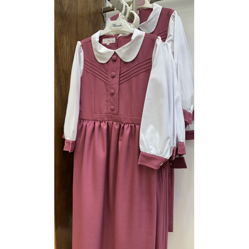 مريول مدرسي وردي متصل 144724 مريول مدرسي وردي متصل 144724