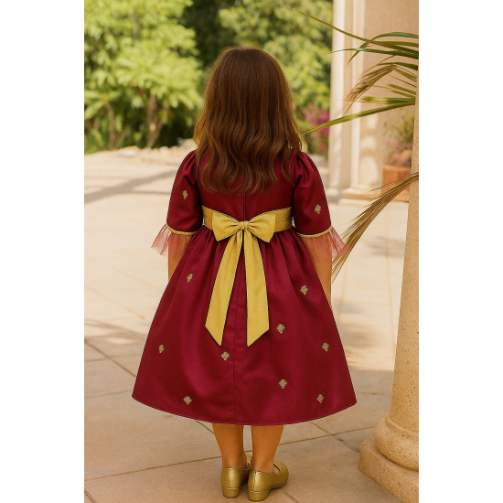 240124 فستان للمناسبات ارجواني بتطريز ذهبي 240124 فستان للمناسبات ارجواني بتطريز ذهبي