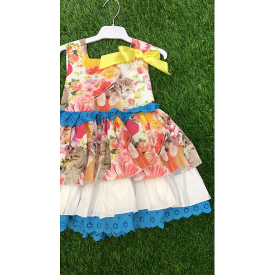 فستان اسباني  بحزام  بدون قبعة con01