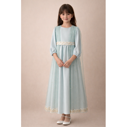 جلابية شعبية تركواز للسن المحير والمحجبات 240652