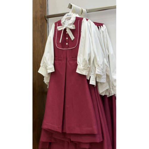 مريول مدرسي فوشي مع قميص 144713