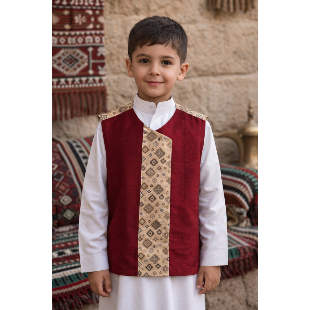 صديري شعبي للأولاد بنقوشات شعبية 240507