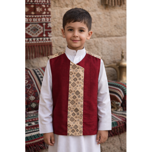 صديري شعبي للأولاد بنقوشات شعبية 240507