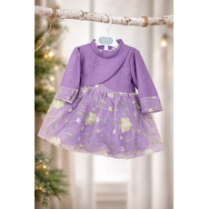 فستان بنفسجي مميز  للبنات الصغار 240510