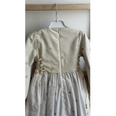 فستان لنن تراثي بتطريز ذهبي - 240669 فستان لنن تراثي بتطريز ذهبي - 240669