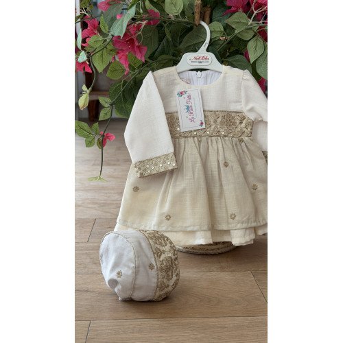 فستان بناتي مع قبعة – تصميم تراثي ناعم 240649 فستان بناتي مع قبعة – تصميم تراثي ناعم 240649