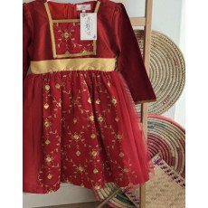  فستان احمر ملكي  مطرز 240436