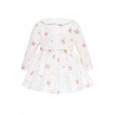 طقم فستان وجاكيت مطبوع عليه زهور باللون البيج الفاتح للبنات الصغيرات، 36353 طقم فستان وجاكيت مطبوع عليه زهور باللون البيج الفاتح للبنات الصغيرات، 36353