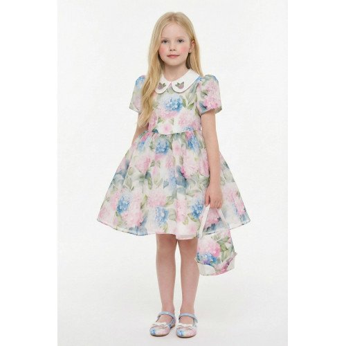 فستان بناتي "باودر" (وردي) بياقة مطرزة وحقيبة مطابقة 36165 فستان بناتي "باودر" (وردي) بياقة مطرزة وحقيبة مطابقة 36165