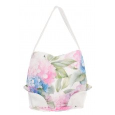 فستان بناتي "باودر" (وردي) بياقة مطرزة وحقيبة مطابقة 36165