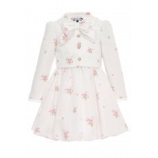 فستان بناتي (سكري) بطبعة زهور مع طقم جاكيت36308 فستان بناتي (سكري) بطبعة زهور مع طقم جاكيت36308