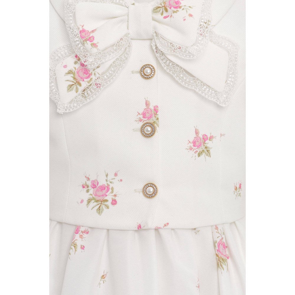 فستان بناتي (سكري) بطبعة زهور مع طقم جاكيت36308 فستان بناتي (سكري) بطبعة زهور مع طقم جاكيت36308