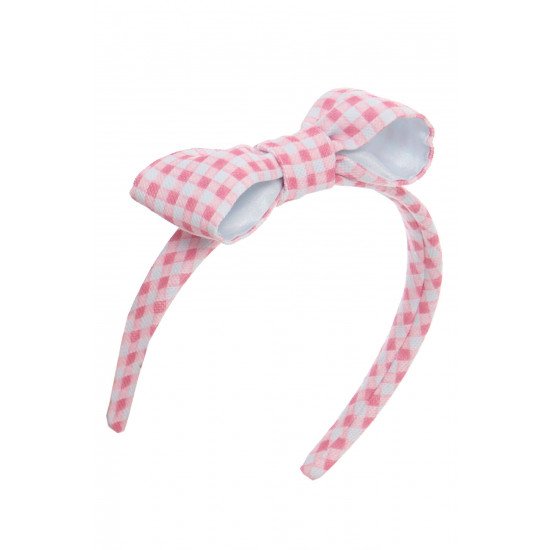 فستان أزرق مزهر للبنات مع  طوق شعر 36223