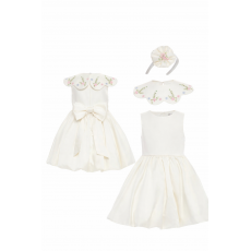 فستان أميره الربيع بياقة مطرزة ناعمة وطوق شعر 36281