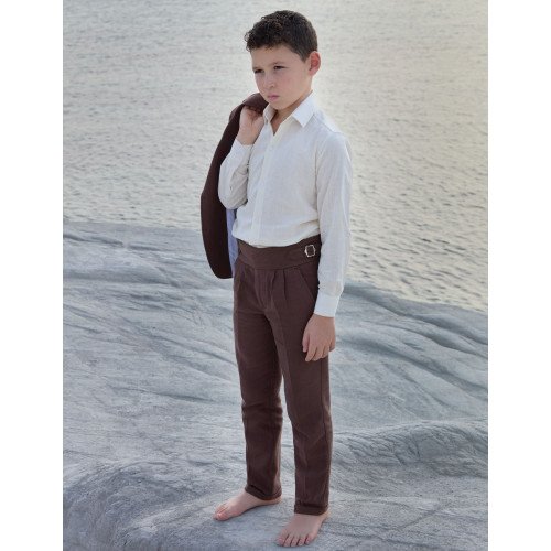بدلة أولاد كلاسيك لون  بني /قهوة 20210