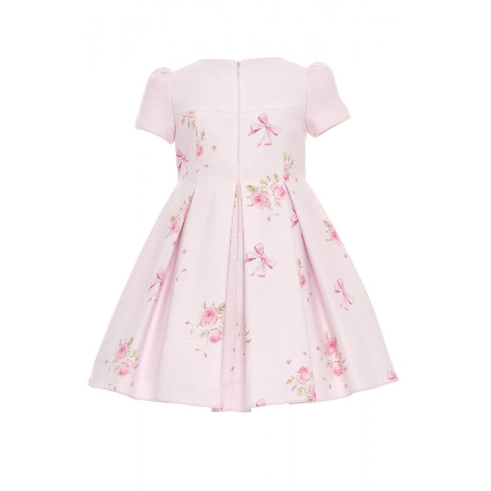 فستان - وردي - مطبوع عليه فيونكات مع طوق شعر 36192