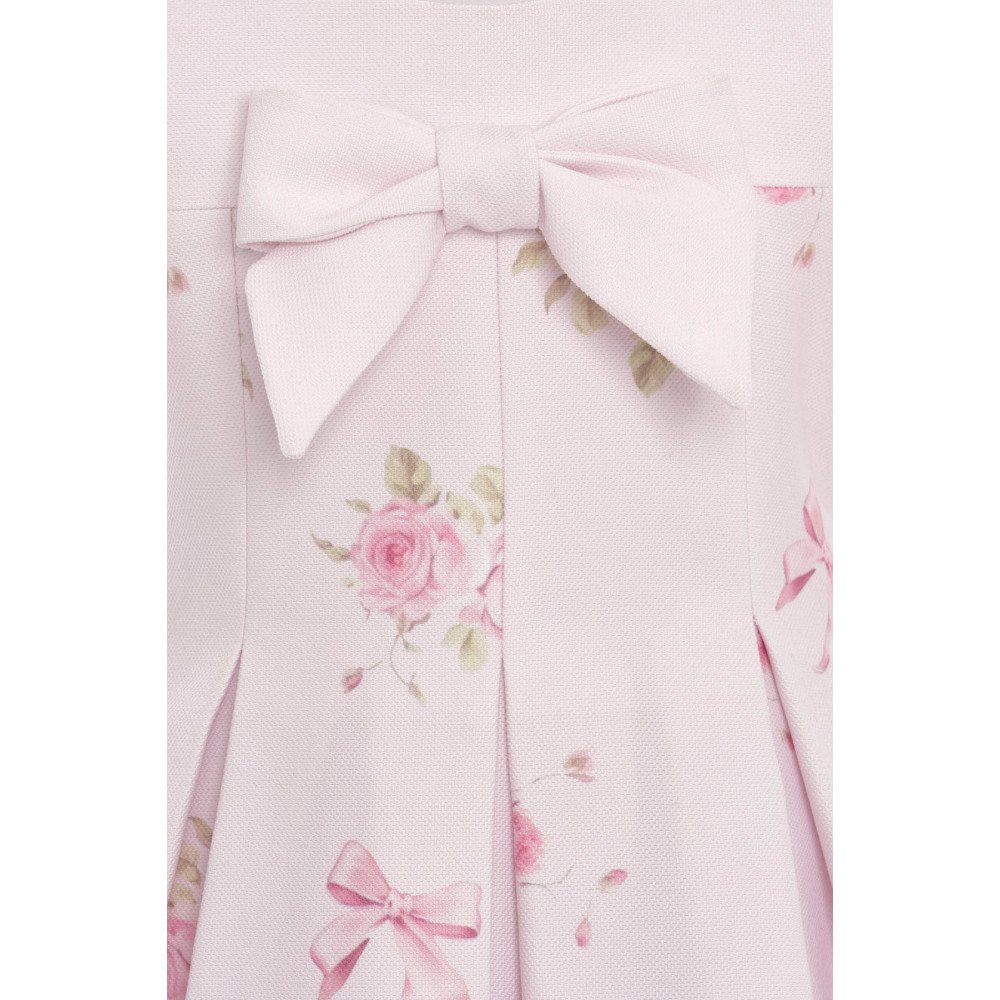 فستان - وردي - مطبوع عليه فيونكات مع طوق شعر 36192