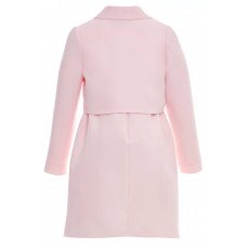 طقم فستان مزين بالورود مع جاكيت رسمي - وردي - لبنات السن المحير 36363