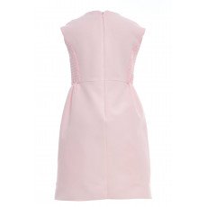 طقم فستان مزين بالورود مع جاكيت رسمي - وردي - لبنات السن المحير 36363