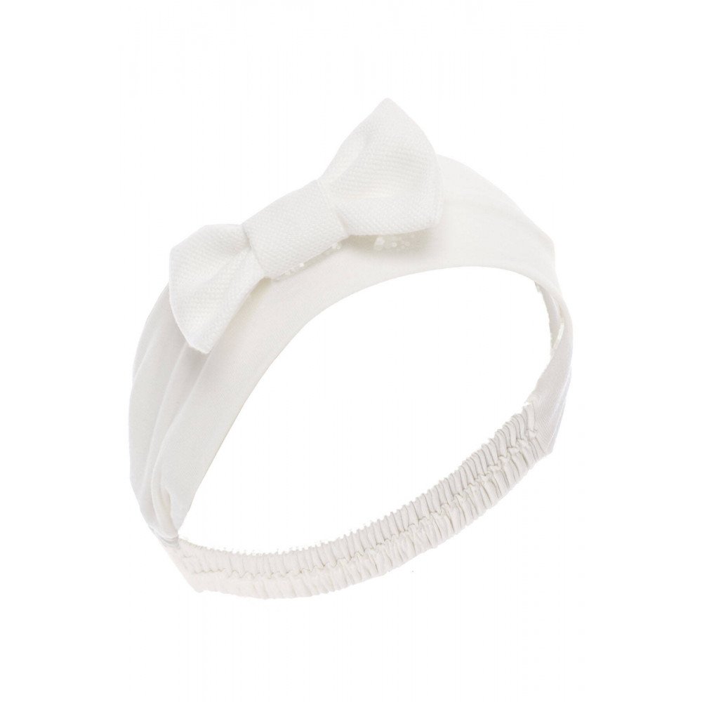 فستان - أبيض - ناعم بطبعة زهور مع اكسسوار شعر 36202