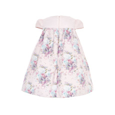 فستان - وردي - ناعم بطبعة زهور مع اكسسوار شعر 36197