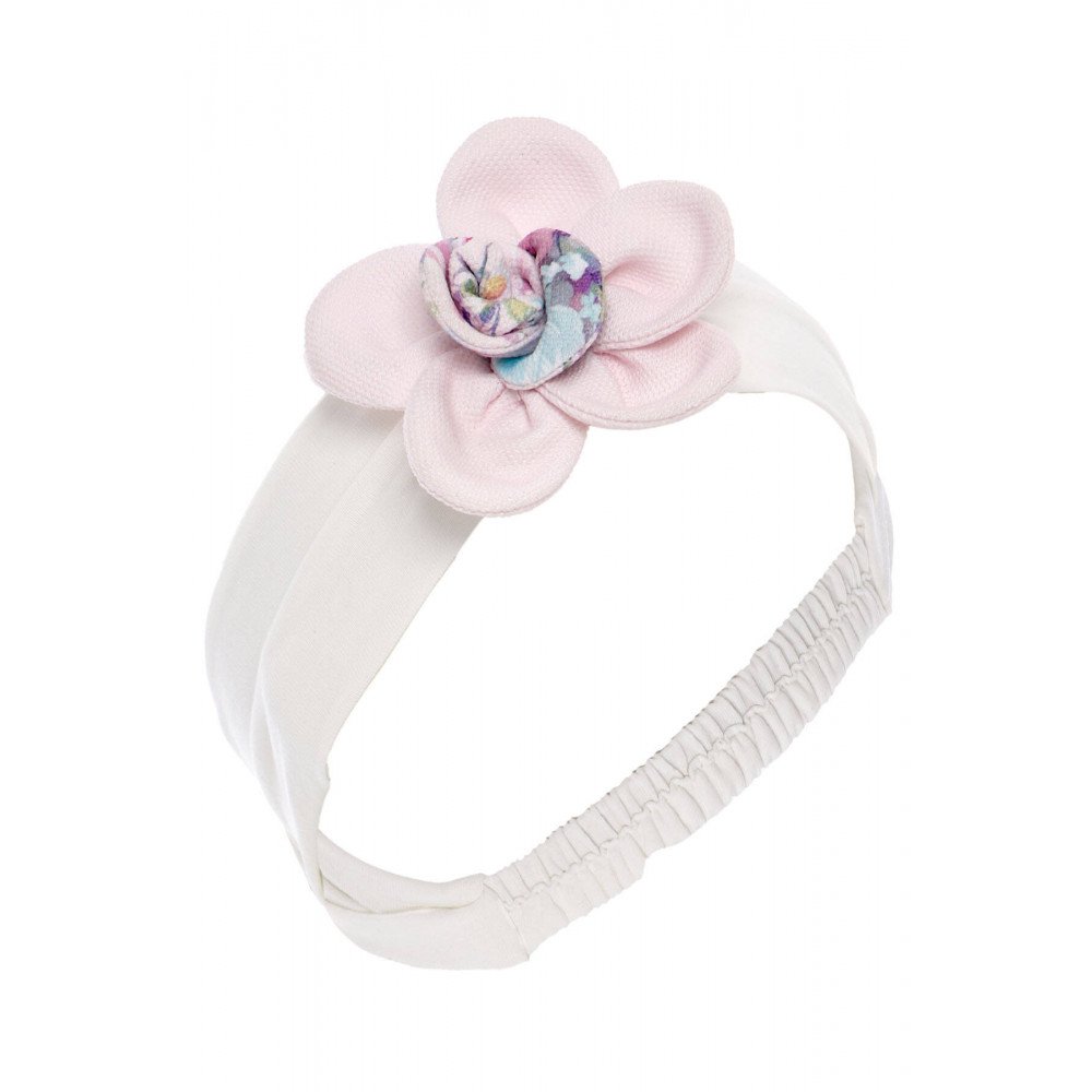 فستان - وردي - ناعم بطبعة زهور مع اكسسوار شعر 36197