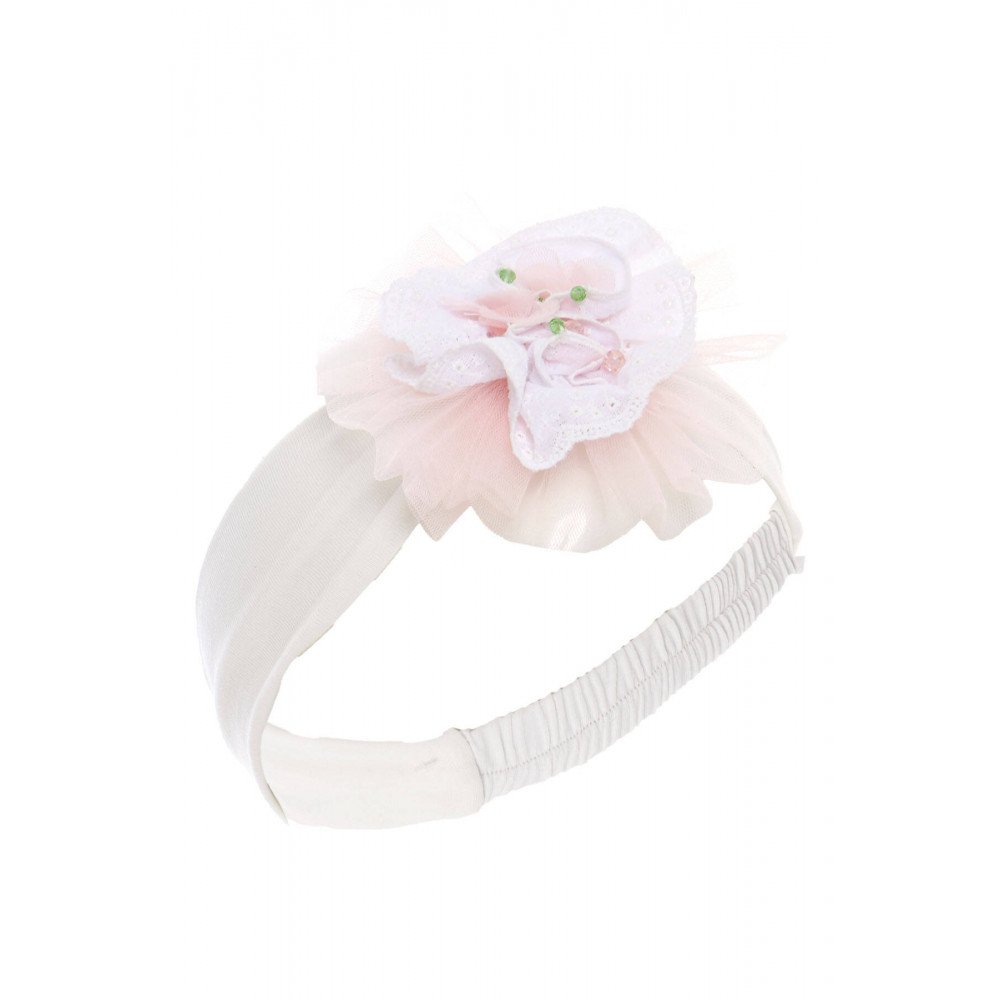 فستان - وردي - بتطريز زهور مع اكسسوار شعر 36122