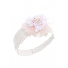 فستان - وردي - بتطريز زهور مع اكسسوار شعر 36122