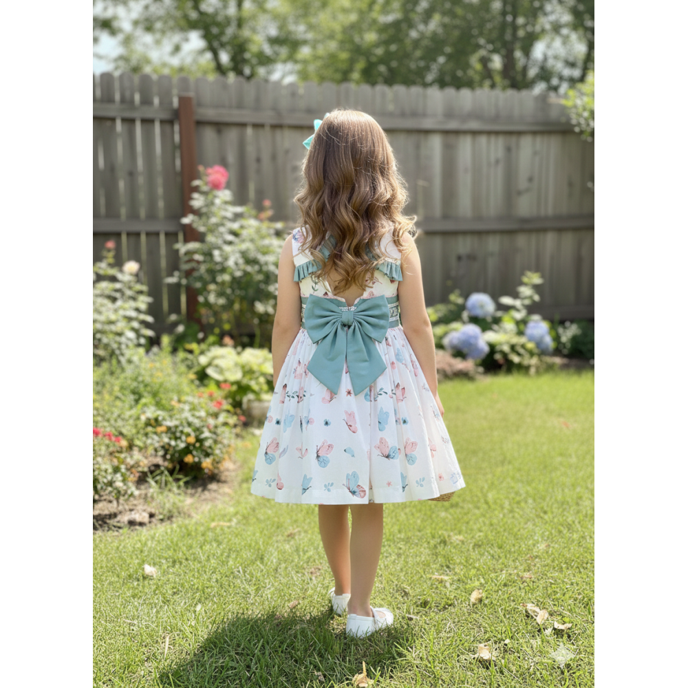 فستان "أناقة الفراشات"  إطلالة  ناعمة 202610