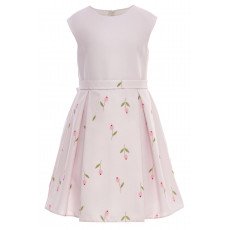 طقم فستان - وردي - بنقشة زهور مع جاكيت لبنات السن المحير 36299