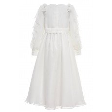 فستان شيفون ماكسي - أبيض - لبنات السن المحير والمحجات 36382