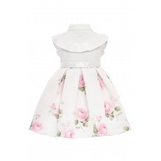 فستان - أبيض - بنقشة زهور مع حقيبة مطابقة 36343