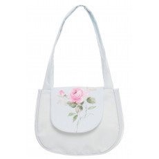 فستان - أزرق - بنقشة زهور مع حقيبة مطابقة 36343