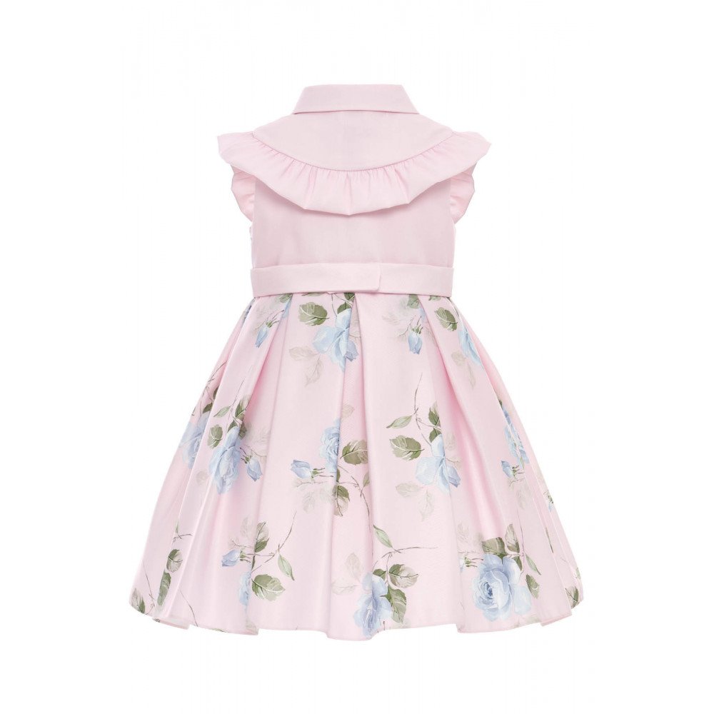 فستان - وردي - بنقشة زهور مع حقيبة مطابقة 36343