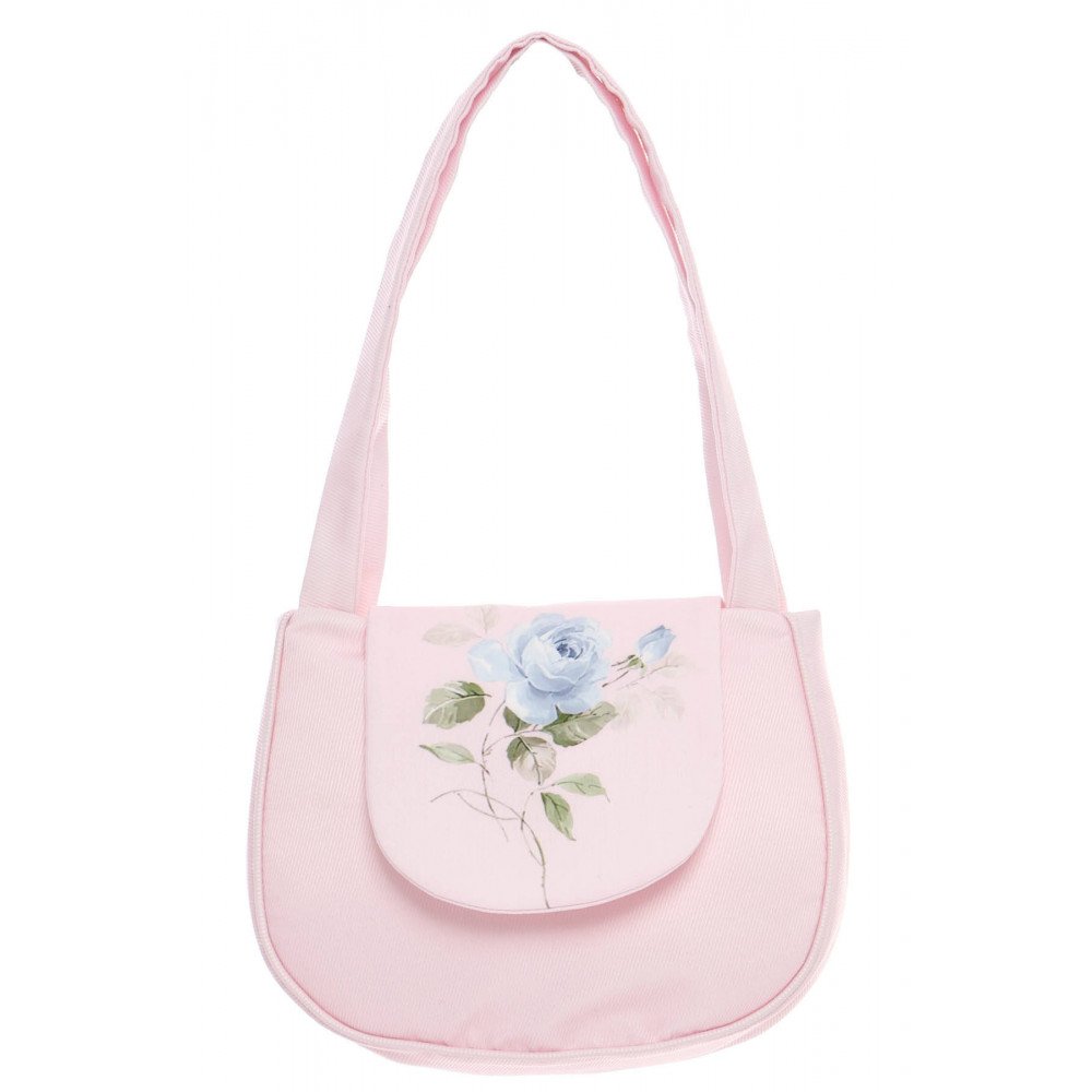 فستان - وردي - بنقشة زهور مع حقيبة مطابقة 36343