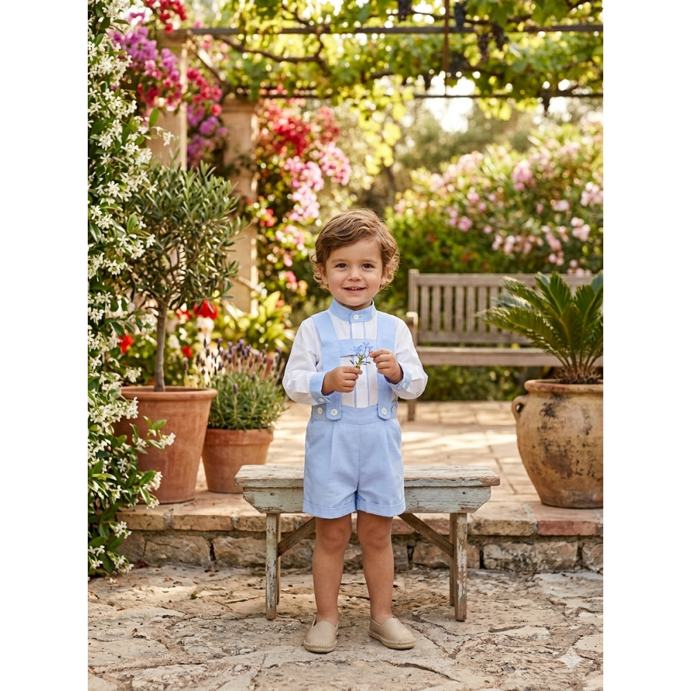  بدلة من قطعتين بلون أزرق فاتح هادئ 202616 