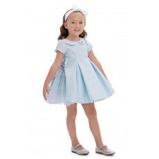 فستان - أزرق - مع اكسسوار شعر 36169