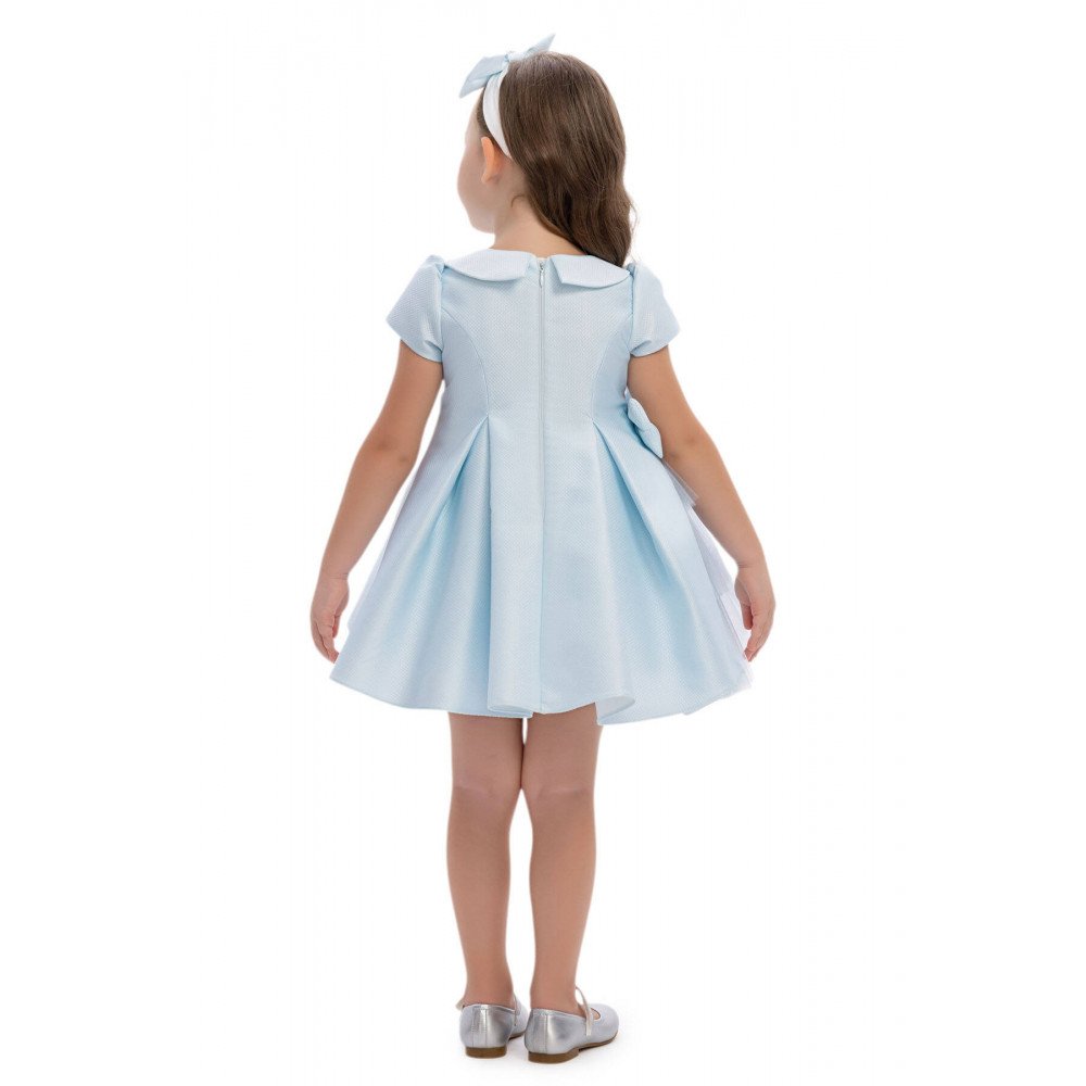 فستان - أزرق - مع اكسسوار شعر 36169