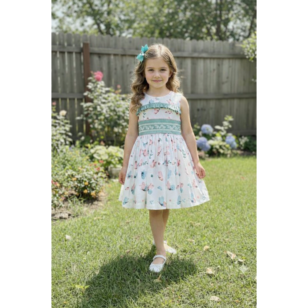 فستان "أناقة الفراشات"  إطلالة  ناعمة 202610