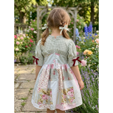 فستان بناتي فكتوري بنقشات الكاروهات والزهور ​ 202622