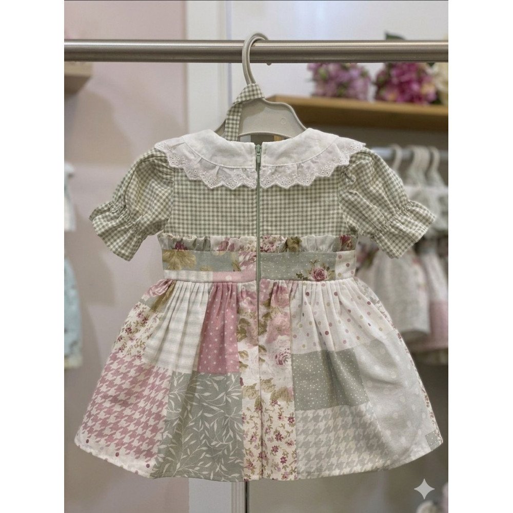 طقم بناتي  فستان الريف بنقشات متعددة  202623