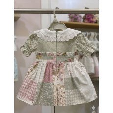 طقم بناتي  فستان الريف بنقشات متعددة  202623