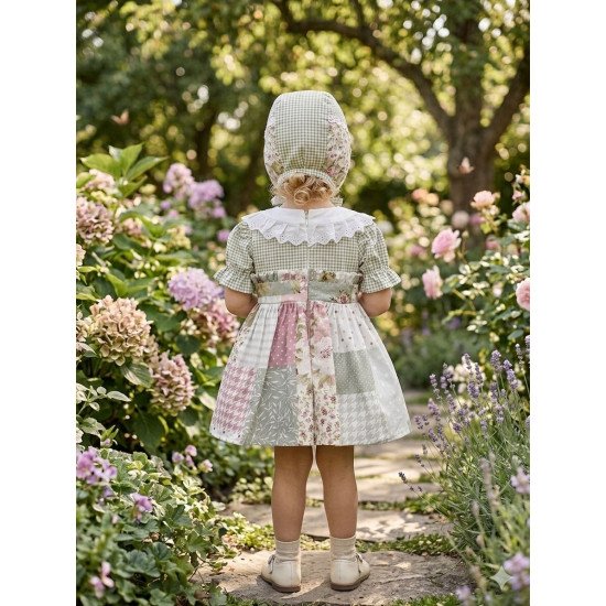 طقم بناتي فستان الريف بنقشات متعددة 202623 طقم بناتي فستان الريف بنقشات متعددة 202623