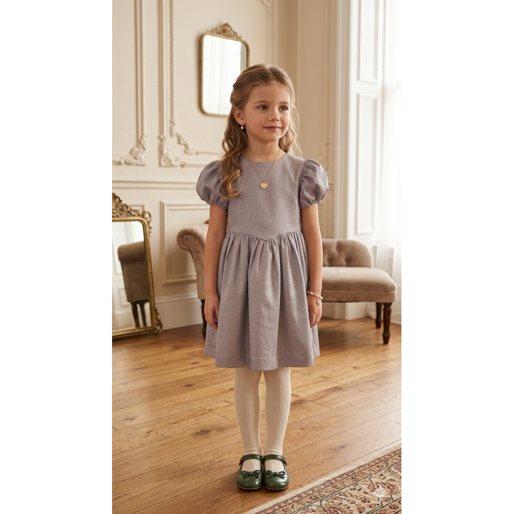 فستان بنفسجي لامع 26012