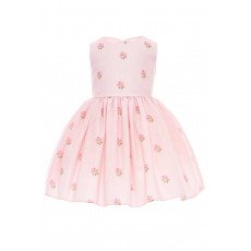 فستان بناتي - وردي - مطرز بالورود مع جاكيت 36385