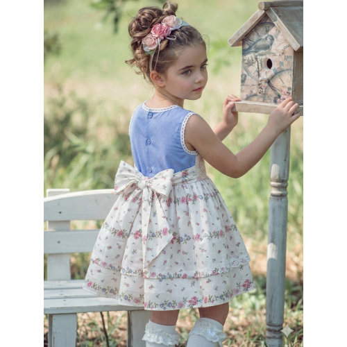 فستان أحلام الربيع - قطني ناعم بتفاصيل الدانتيل والزهور 20267 فستان أحلام الربيع - قطني ناعم بتفاصيل الدانتيل والزهور 20267