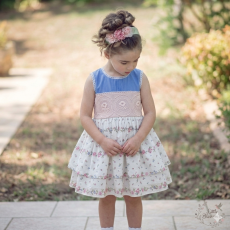 فستان أحلام الربيع - قطني ناعم بتفاصيل الدانتيل والزهور 20267